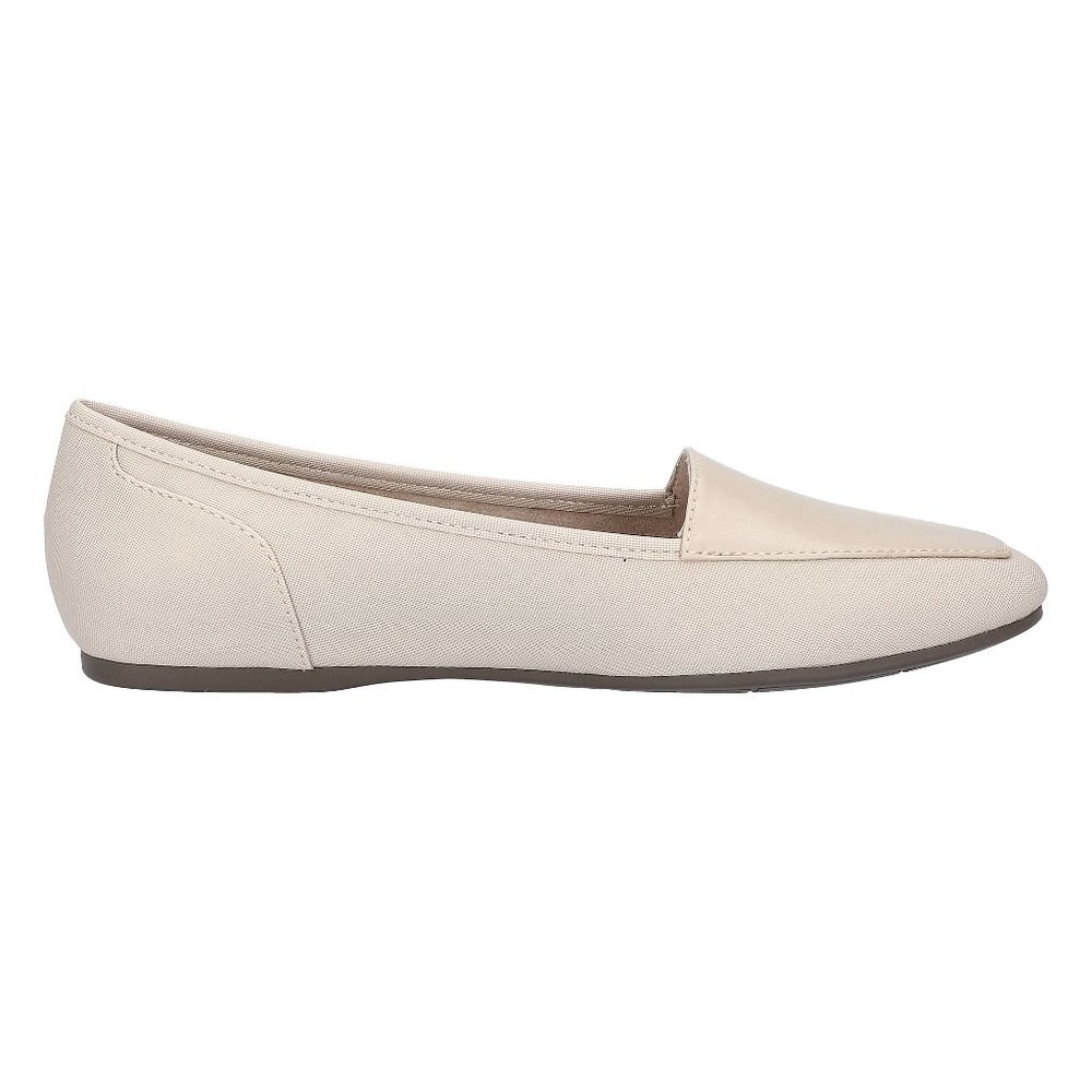 Easy Street Women's Thrill Square Toe Slip On Shoes, Oatmeal Linen, NWT
